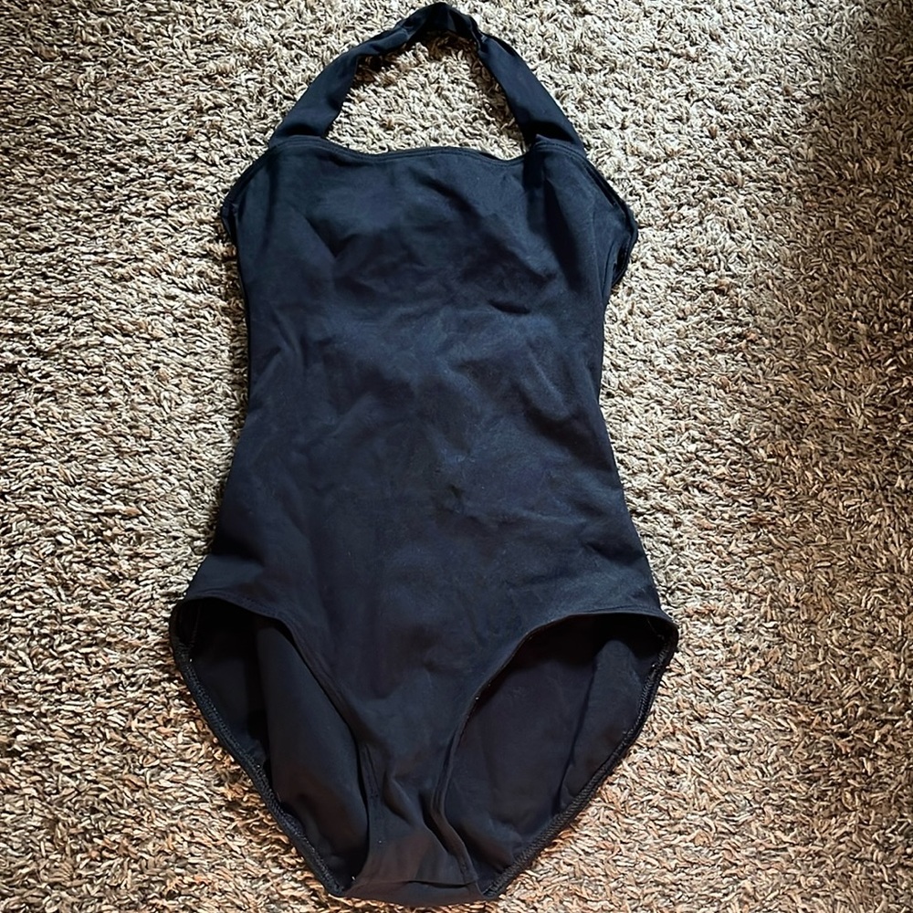 ADULT MEDIUM CAPEZIO HALTER BALLET LEOTARD